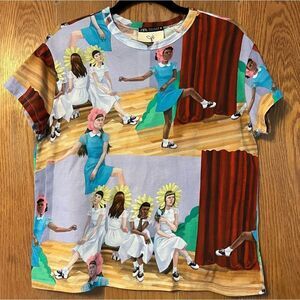 Zara X Zoe Hawk Art Collab T-Shirt Women in Art 2019/2020 Zara Capsule Y2K SZ MD